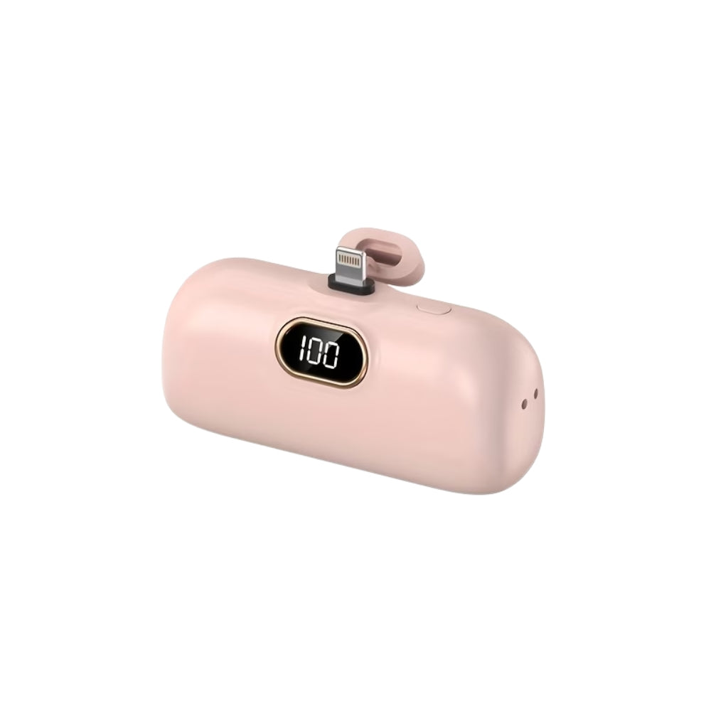Mini Portable Power Bank with Built-in Connector