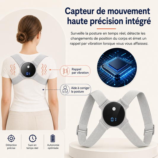 Correcteur de Posture Intelligent avec Rappel par Vibration
