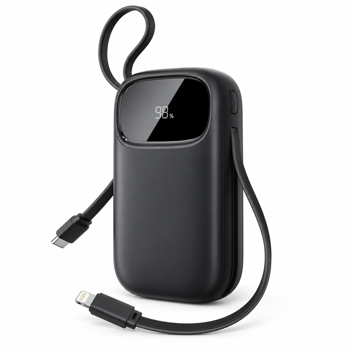 Batterie Externe 10 000 mAh avec Deux Câbles Intégrés