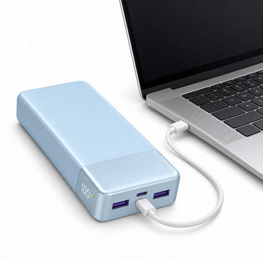 Batterie Externe 20 000 mAh 65 W pour Ordinateur et Smartphone