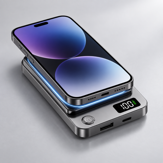 Batterie Externe Magnétique 10 000 mAh à Charge Rapide 22,5 W