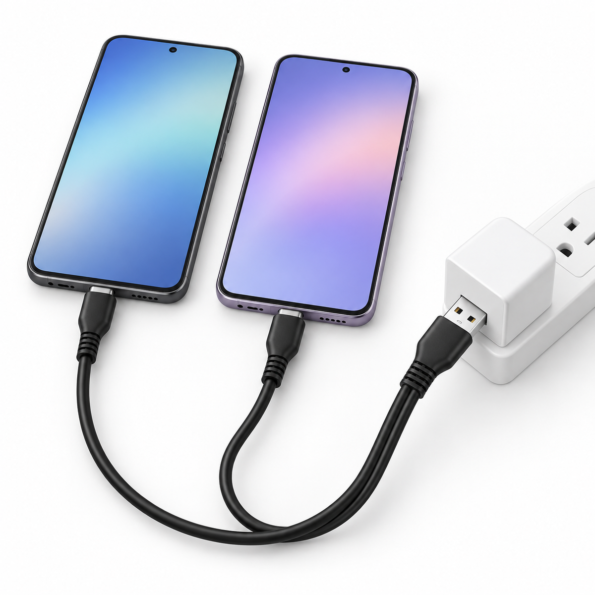 Câble Répartiteur USB-A vers Double USB-C