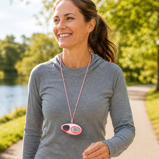 Compact 3D Pedometer with Lanyard