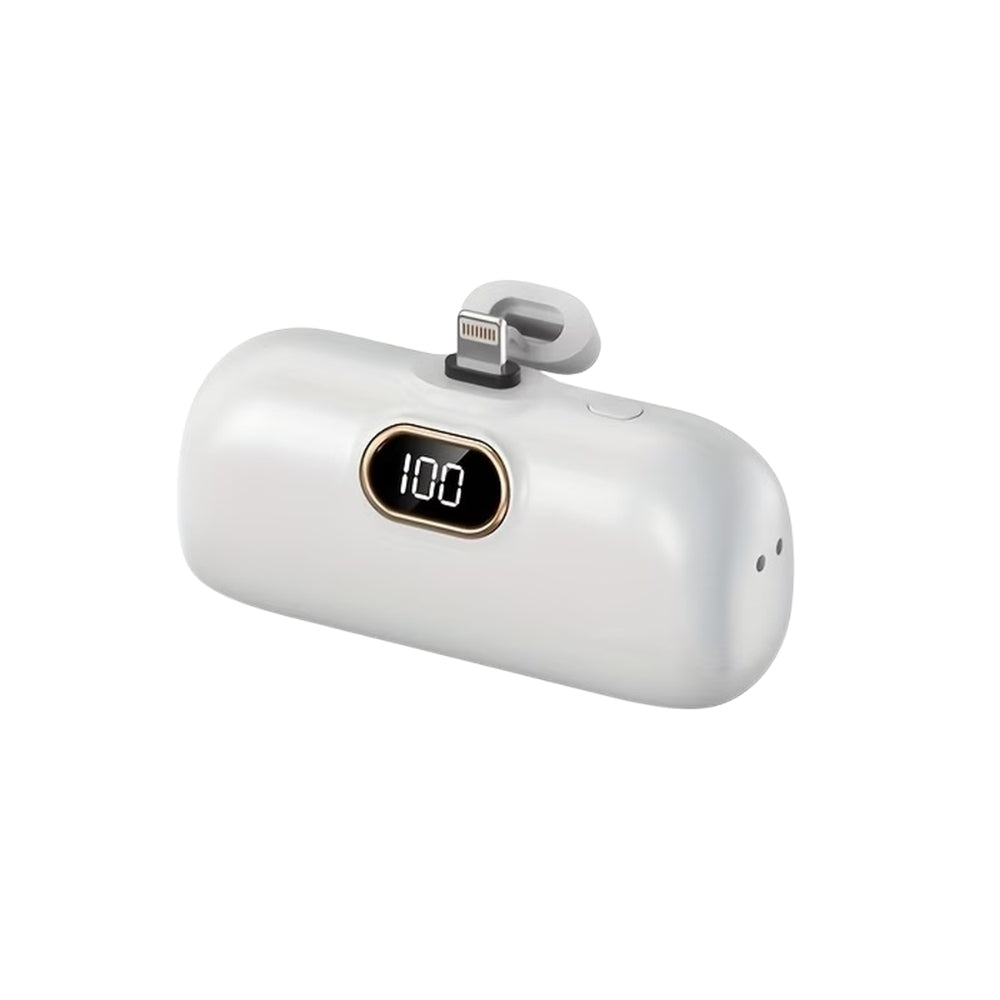 Mini Portable Power Bank with Built-in Connector