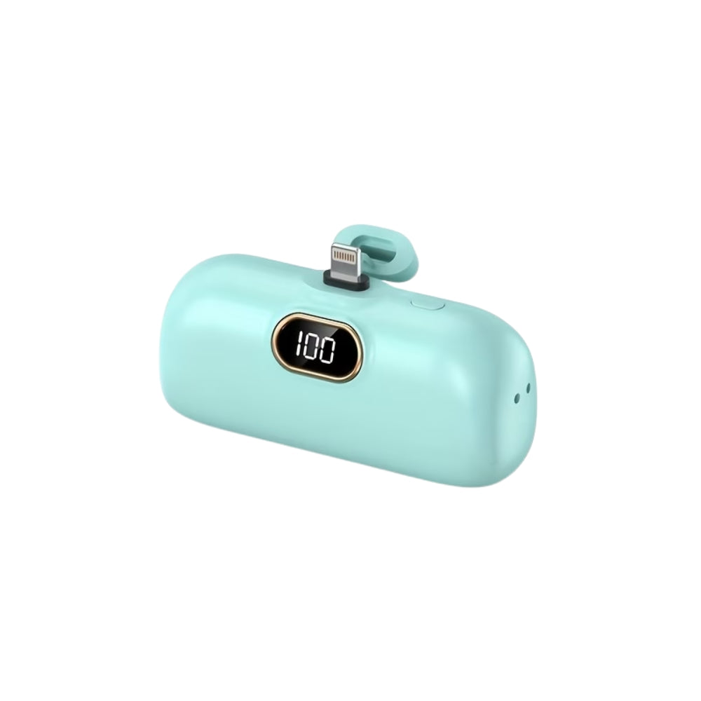 Mini Portable Power Bank with Built-in Connector