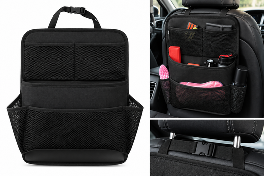 Organisateur de Siège Arrière avec Filet de Rangement pour Voiture